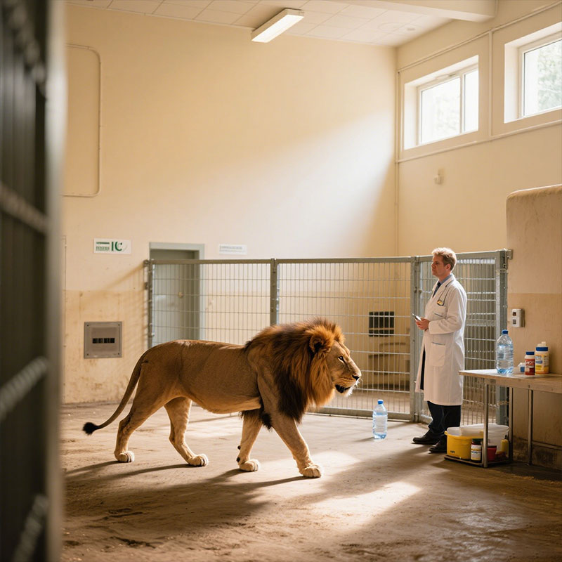 Aeolus’ maßgeschneiderte Löwen-ICU-Lösungen für die tierärztliche Intensivpflege im Zoo 03