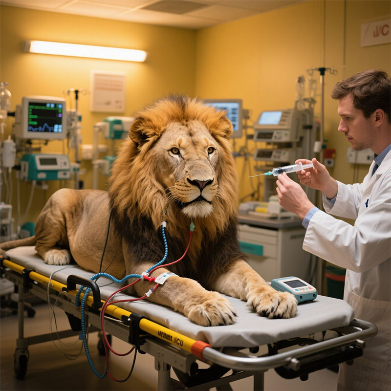 Aeolus’ maßgeschneiderte Löwen-ICU-Lösungen für die tierärztliche Intensivpflege im Zoo 05